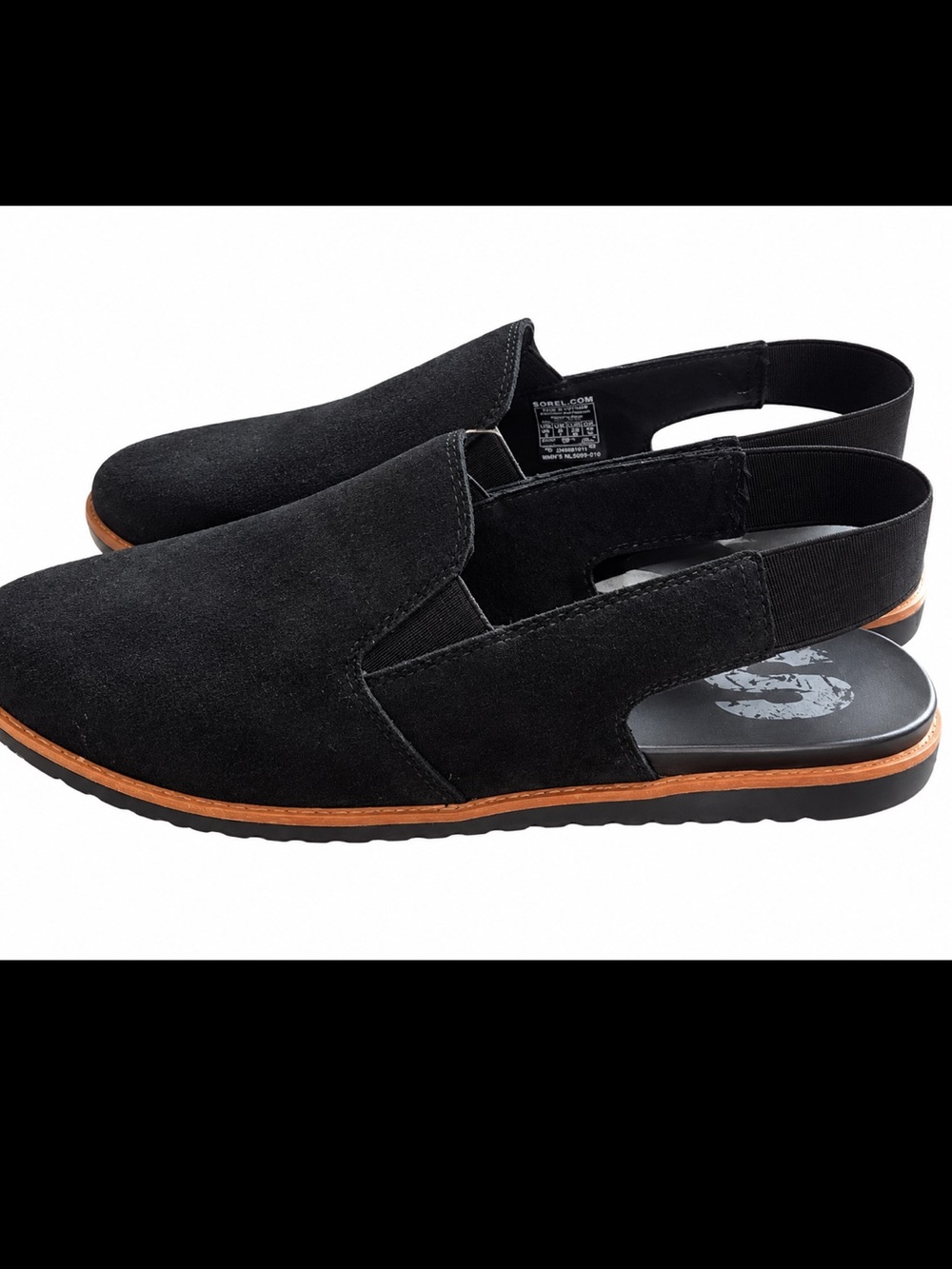 Sorel Ella Slingback Sandal Black & Brown